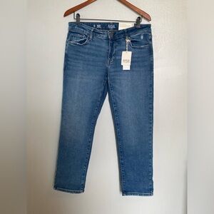 A.N.A Jeans Womens Denim Blue Size 10 Straight Leg Low Rise Fitted Hip Thigh